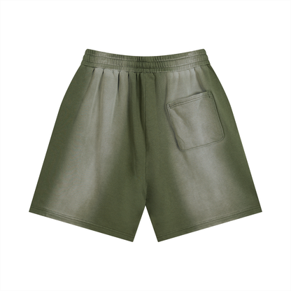 Your Future Sun Fade Distressed Shorts